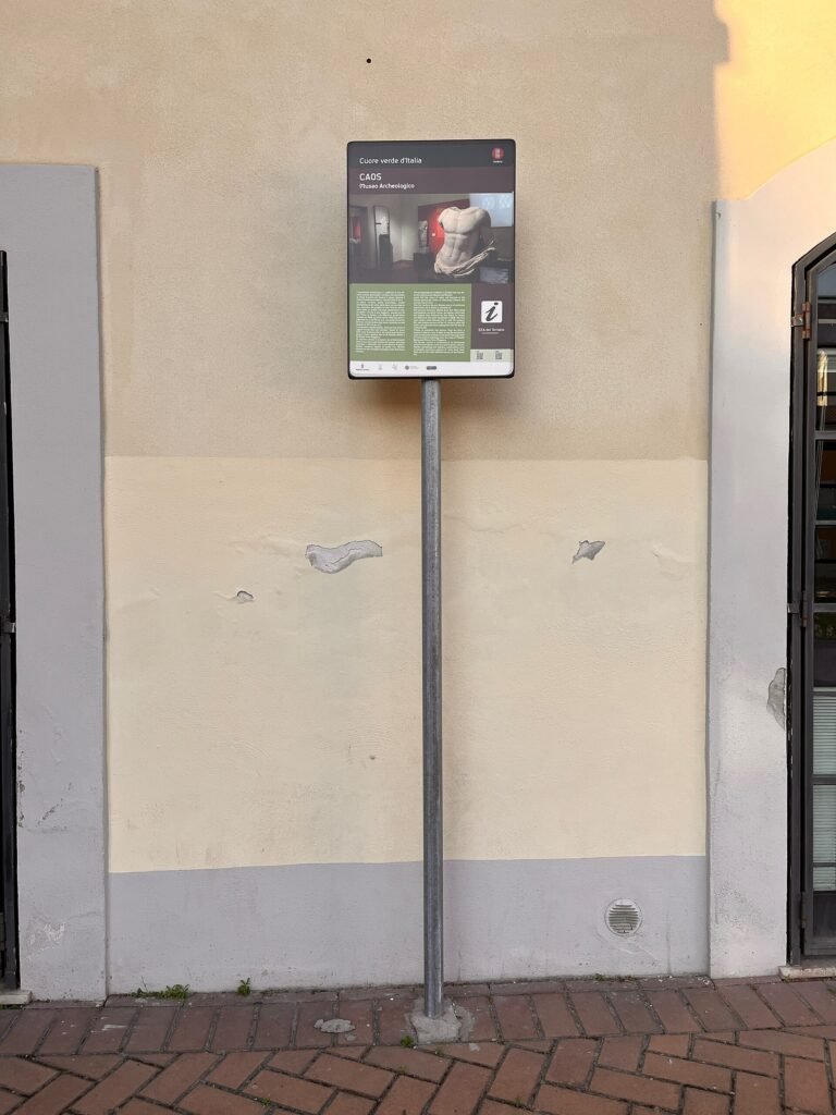 L'interno del museo archeologico del CAOS a Terni