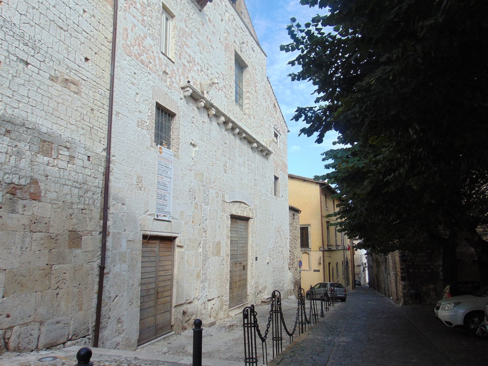 The former church of San Domenico in Narni, above the underground complex