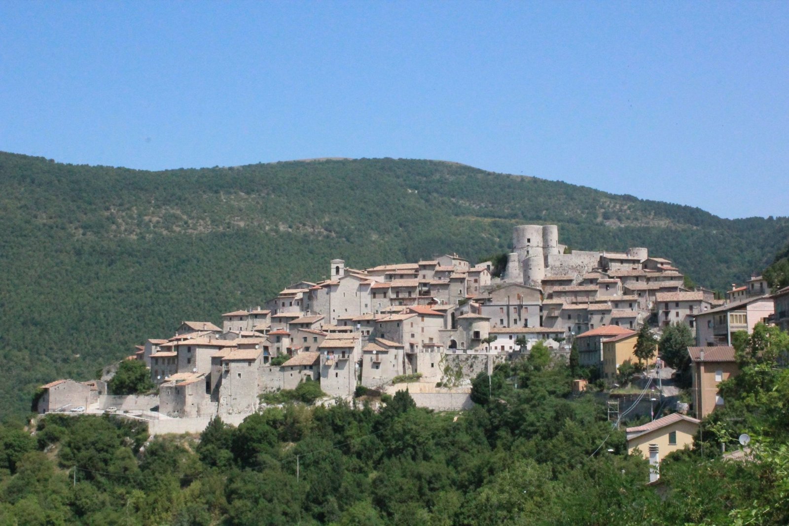 Mountain country above Polino near the old Papal States border